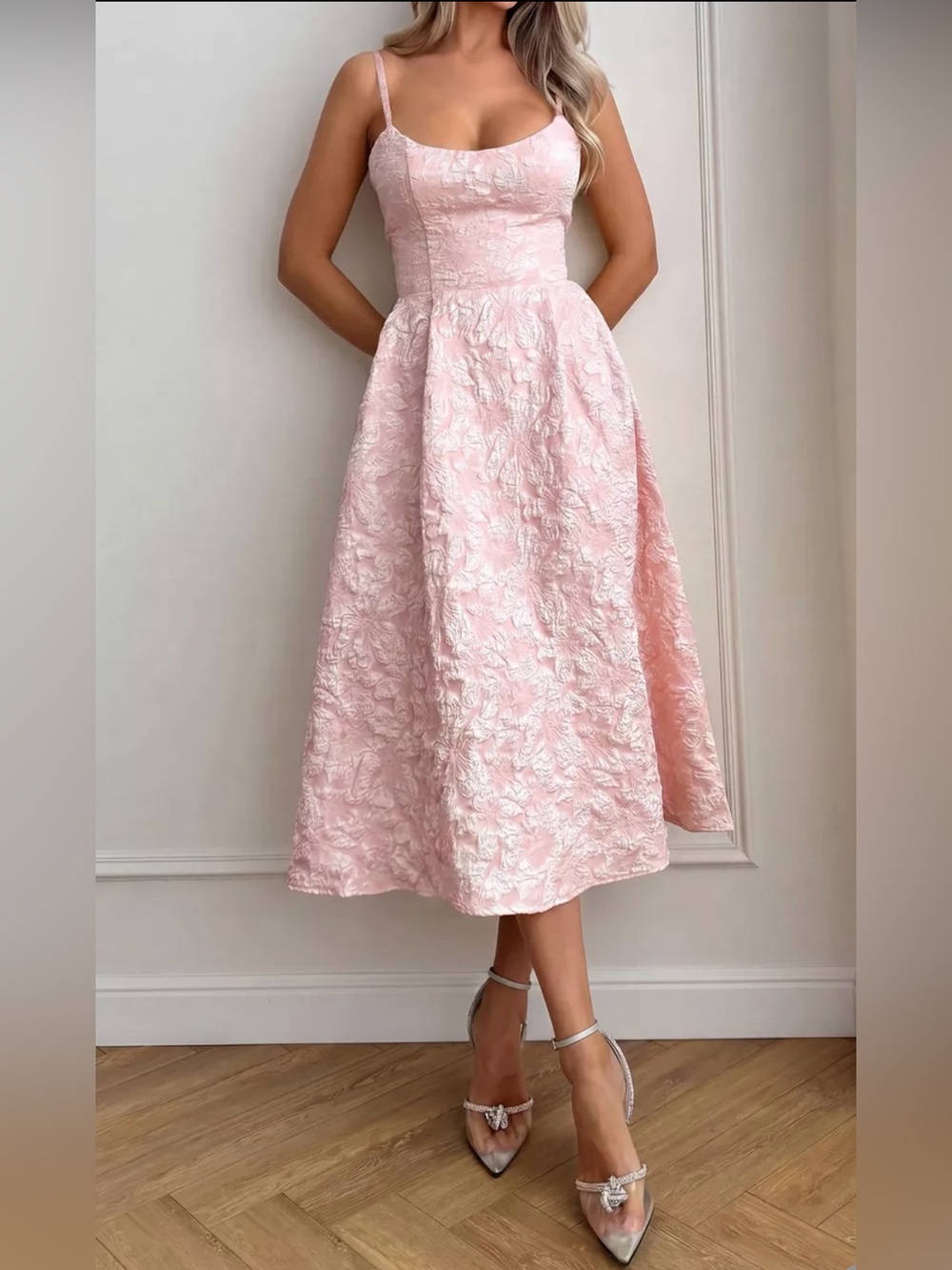 Pink Midi Dress